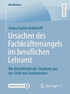 cover image of Ursachen des Fachkräftemangels im beruflichen Lehramt